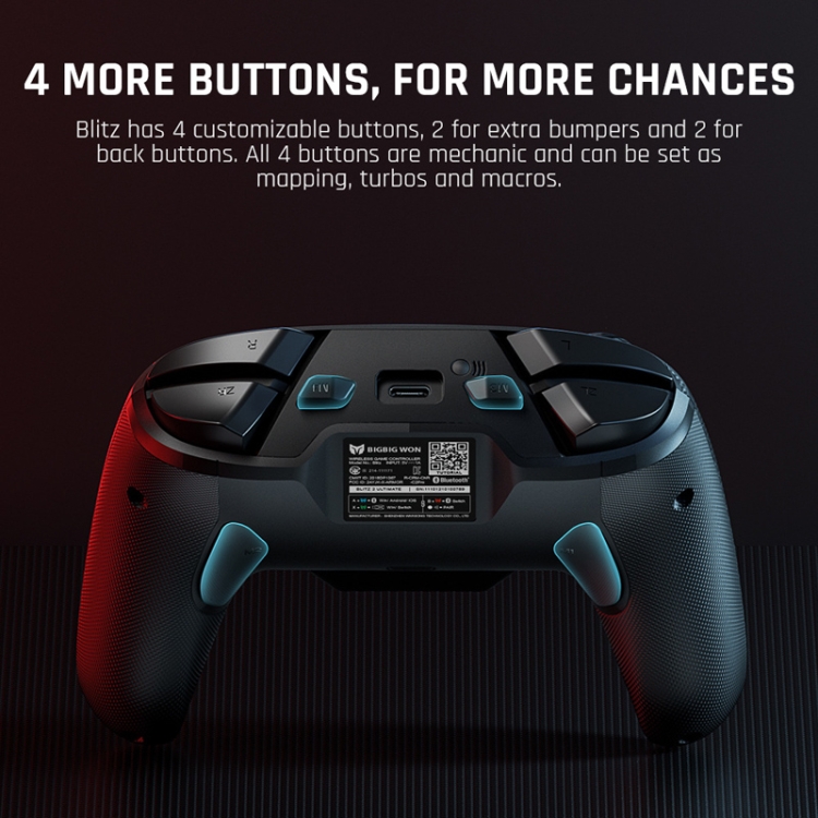 BIGBIGWON Blitz C2Pro Full Mechanical Gamepad Bluetooth Wired Dual Mode Support Switch / PC / Android / IOS BIGBIGWON Blitz C2Pro Full Mechanical Gamepad Bluetooth Wired Dual Mode Support Switch / PC / Android / IOS
