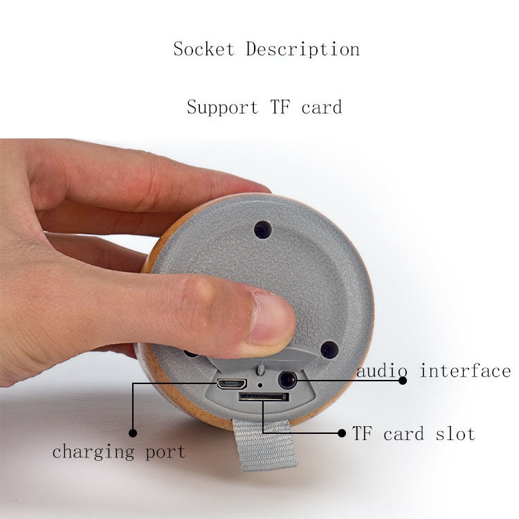 BT811 Mini Wooden Wireless Bluetooth Speaker Support TF Card & 3.5mm AUX(Black) BT811 Mini Wooden Wireless Bluetooth Speaker Support TF Card & 3.5mm AUX(Black)