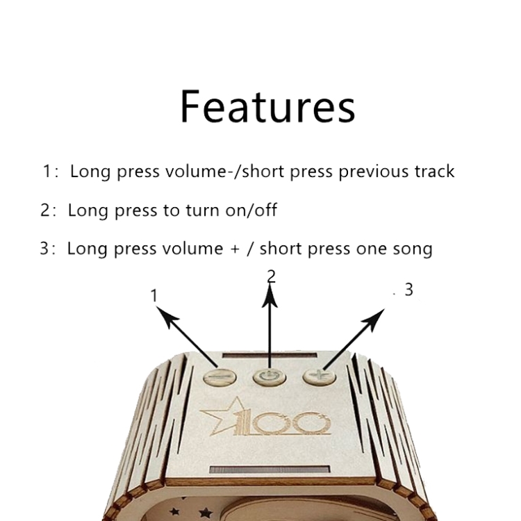 BT813X Solid Wood Ambient Light Wireless Bluetooth Speaker Home Night Light Wood Carving Pattern Audio(Wood Color) BT813X Solid Wood Ambient Light Wireless Bluetooth Speaker Home Night Light Wood Carving Pattern Audio(Wood Color)