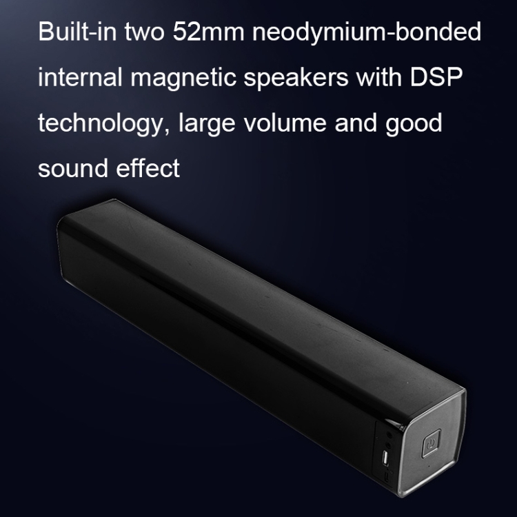 BT809S Desktop Long Gaming Bluetooth Speaker Computer USB Plug-in Intelligent Ambient Light Audio(Black) BT809S Desktop Long Gaming Bluetooth Speaker Computer USB Plug-in Intelligent Ambient Light Audio(Black)