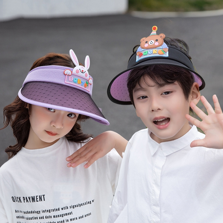 XBG-1024 Cappellino estivo per bambini con cappello a cilindro vuoto che  cambia colore (coniglio viola)