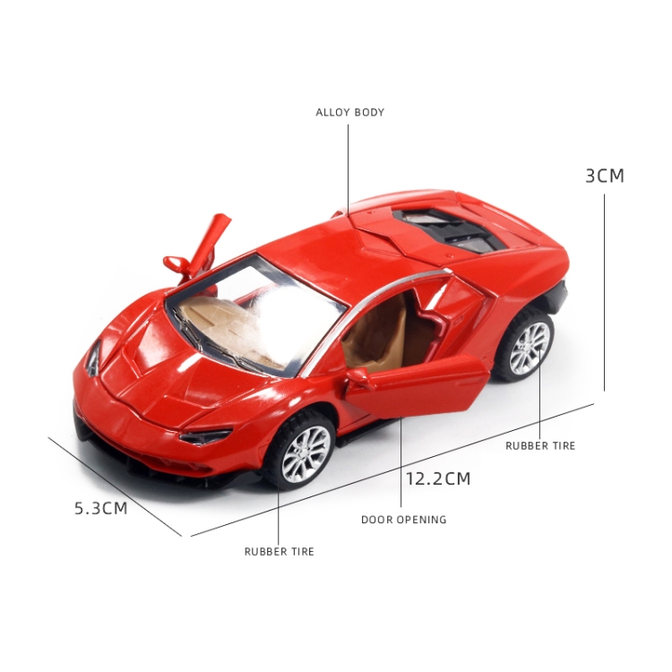 1:36 Alloy Sportwagen Modell Kinderspielzeug Auto Ornamente Ziehen