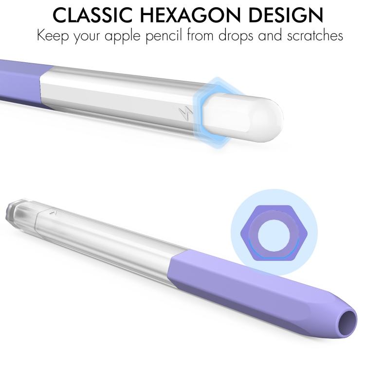 Para Apple Pencil 2 AhaStyle PT-LC05 Jelly Style Funda protectora de silicona translúcida (rosa) - B3