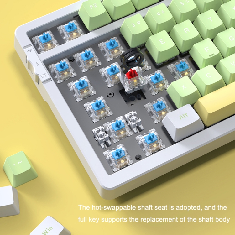 Set Di 108 Tasti Per Tastiera Meccanica - Keycaps ABS Traslucidi Colorati, Layout Completo, Colore Rosso - Foto 8