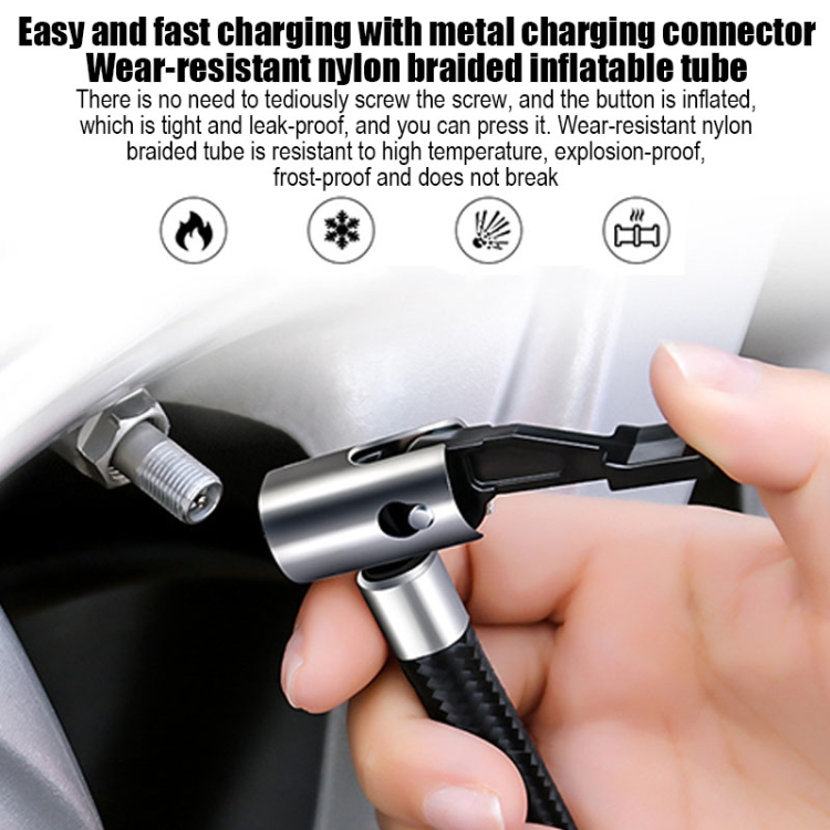 Pompe à air électrique de pompe gonflable de voiture intelligente portable  multifonction, style: sans fil avec pointeur léger