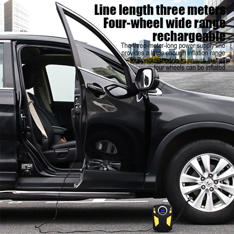 Pompe à Air électrique sans fil et filaire pour pneus de voiture, 120W,  système de gonflage numérique pour pneus d'automobile