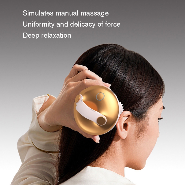 MAH02 Smart Head Massage Wireless Kneading Massager(Gold)