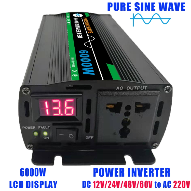 Convertisseur à onde sinusoïdale Pure 12V vers 220V 6000W pour