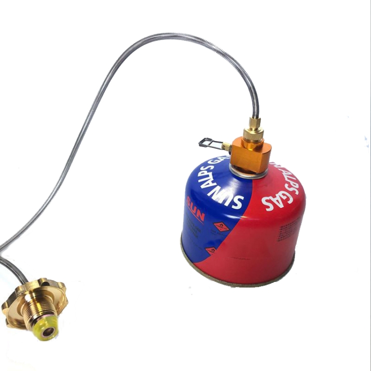 Outdoor Camping Gas Tank Refill Converter Connector Adjustable Gas Cartridge Refill Valve Adapter A
