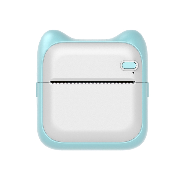 Impresora térmica autoadhesiva portátil de mano Bluetooth A31, color: azul + 3 rollos de papel de color - 1