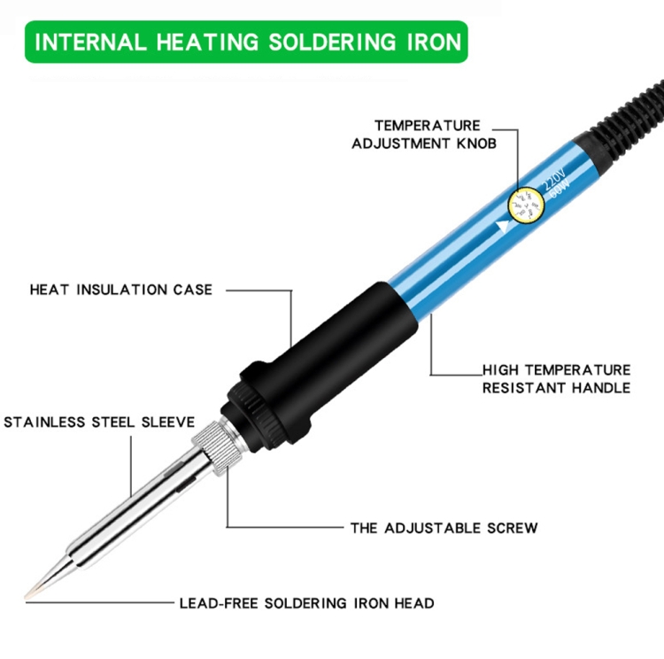 Ferro Soldar 60w / 220V Temperatura Ajustável 