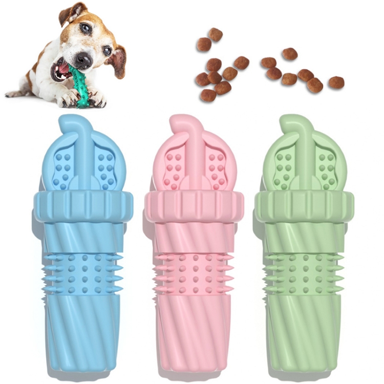 BG5038 Anti-desgaste y resistente a caídas Juguetes para masticar mascotas Forma de copa Palo de dentición para perros (Azul) - B1