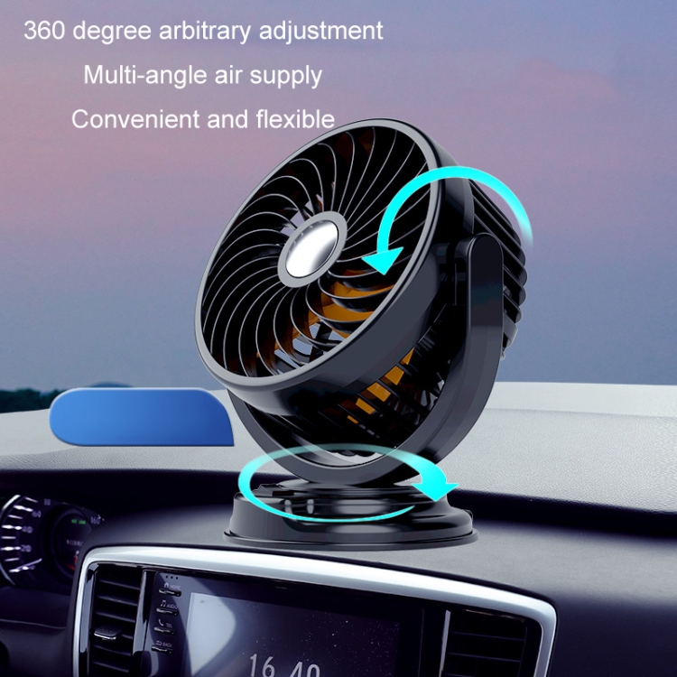 Ventilateur silencieux de voiture d'alimentation en air multi-angle rotatif  F611 (USB)