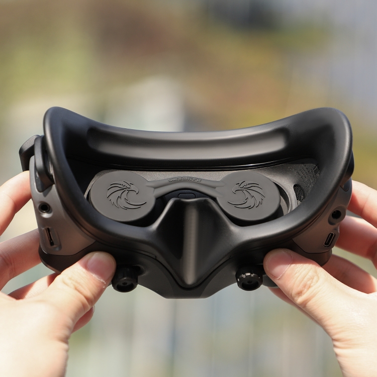 Para DJI Goggles 2 Sunnylife AT-BHT565 Cubierta protectora de lente a prueba de polvo VR Gafas Cubierta de silicona (Negro) - B6