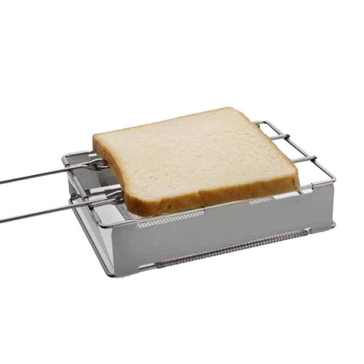 304 Stainless Steel Toaster Grill Toast Rack Foldable Sausage Rack Mini ...
