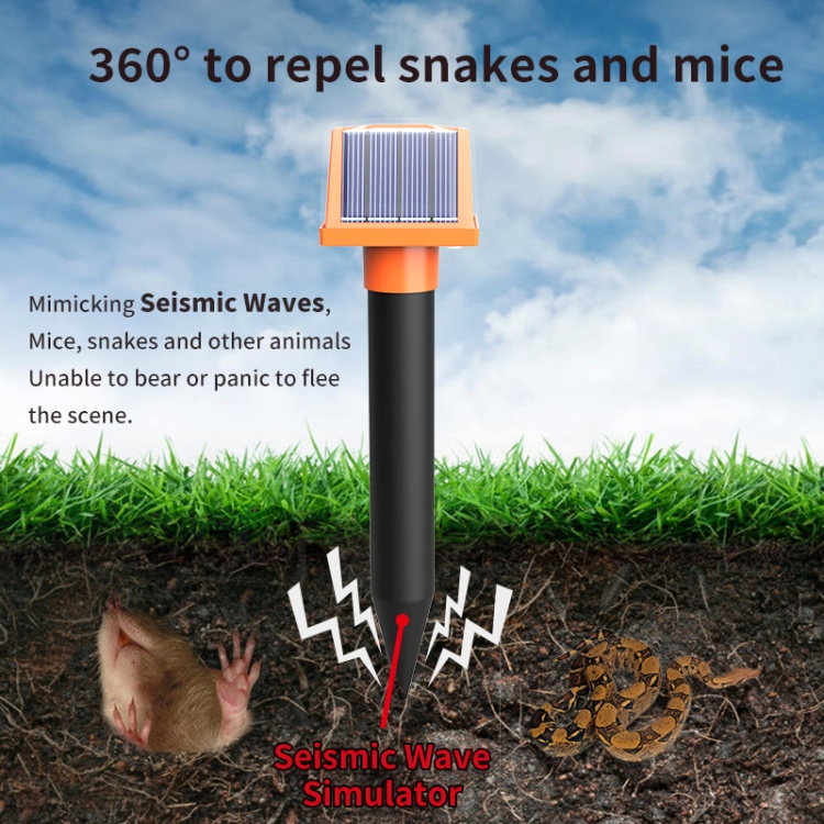 4Pcs Solar Ultrasonic Rat Repeller Anti Rat Mice Snake 