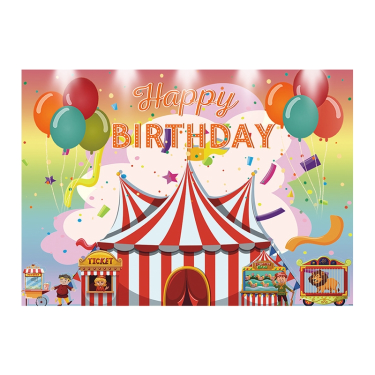 210x150cm enfants anniversaire fond tissu carnaval Gay fête anniversaire  thème fond bannière cirque fond suspendu drapeau