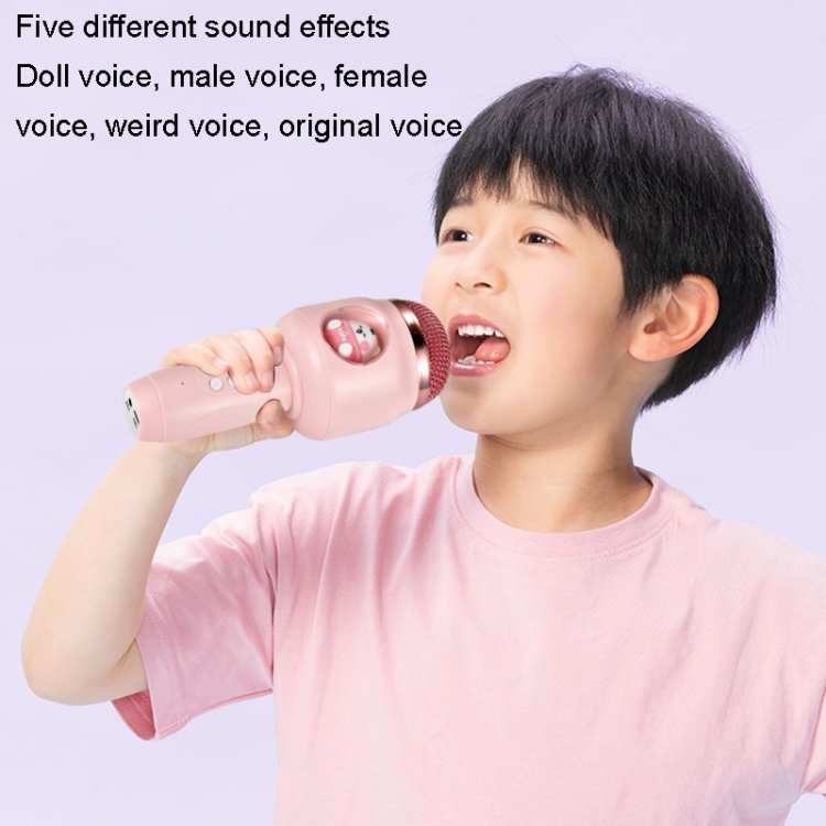 Micrófono inalámbrico para niños Micrófono para cantar con teléfono Bluetooth (Amarillo) - B10