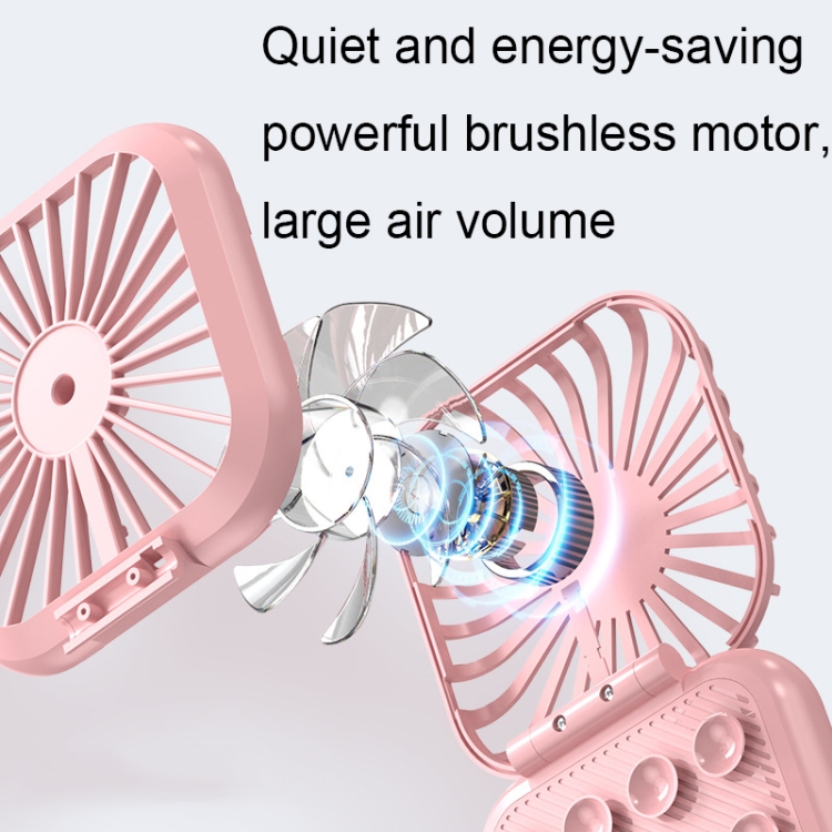 Mini ventilateur de support de téléphone pliable pour le cou