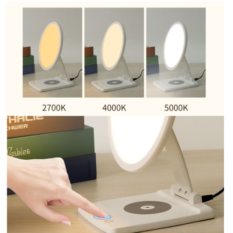 Wireless Charger SAD Therapy Light Intelligent Timing Emotional Physiotherapy Light(US Plug) Wireless Charger SAD Therapy Light Intelligent Timing Emotional Physiotherapy Light(US Plug)