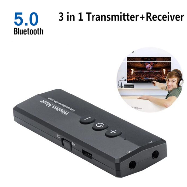 3 en 1 adaptateur Bluetooth 5.0 TV ordinateur émetteur de réception audio  sans fil