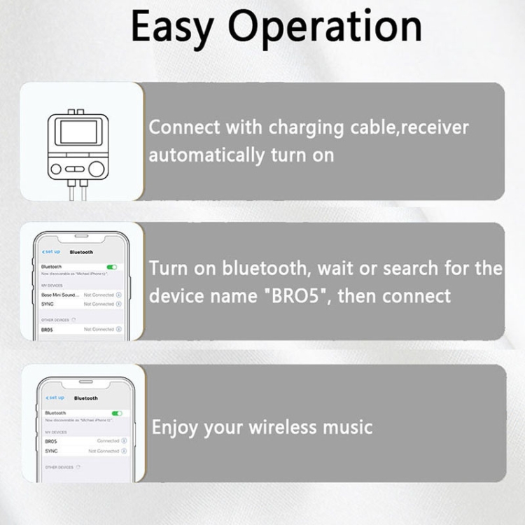 BR05 AUX 2RCA TF Bluetooth Adapter Wireless Receiver Transmitter BR05 AUX 2RCA TF Bluetooth Adapter Wireless Receiver Transmitter