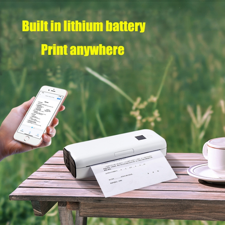 Impresora sin tinta A4 Inicio Mini teléfono móvil Bluetooth Impresora  térmica de trabajo con papel de 50 piezas