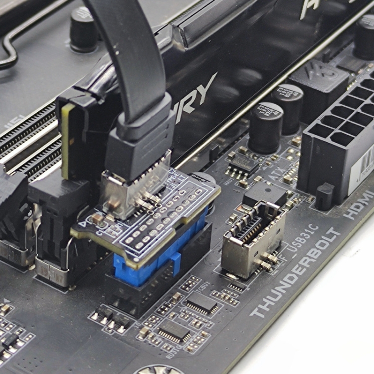 USB 3.0 19PIN Header to TypeE Front AKey Interface Extend USB Ports