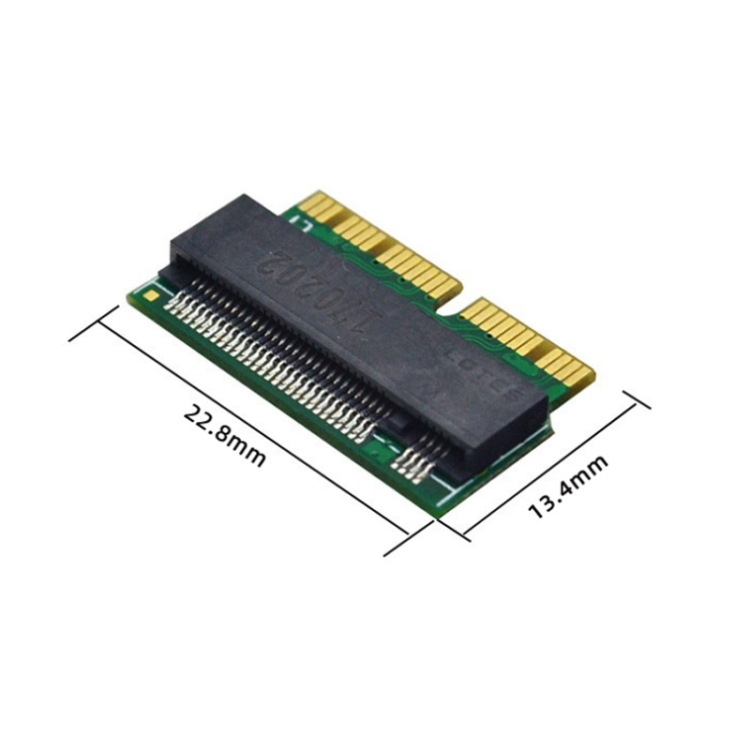 Adaptador M.2 PCIE NVME SSD para MacBook Air Pro Retina Mid 2013-2017 (Negro) - B1