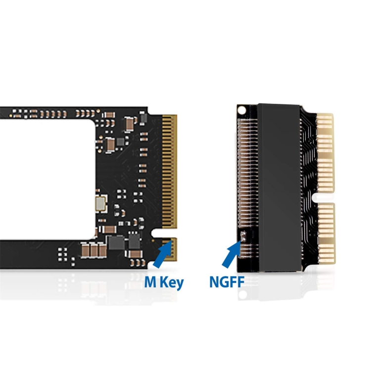Adaptador M.2 PCIE NVME SSD para MacBook Air Pro Retina Mid 2013-2017 (Negro) - B3