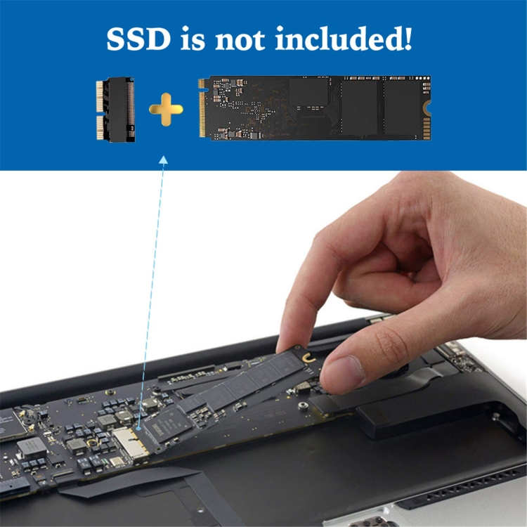 Adaptador M.2 PCIE NVME SSD para MacBook Air Pro Retina Mid 2013-2017 (Negro) - B5