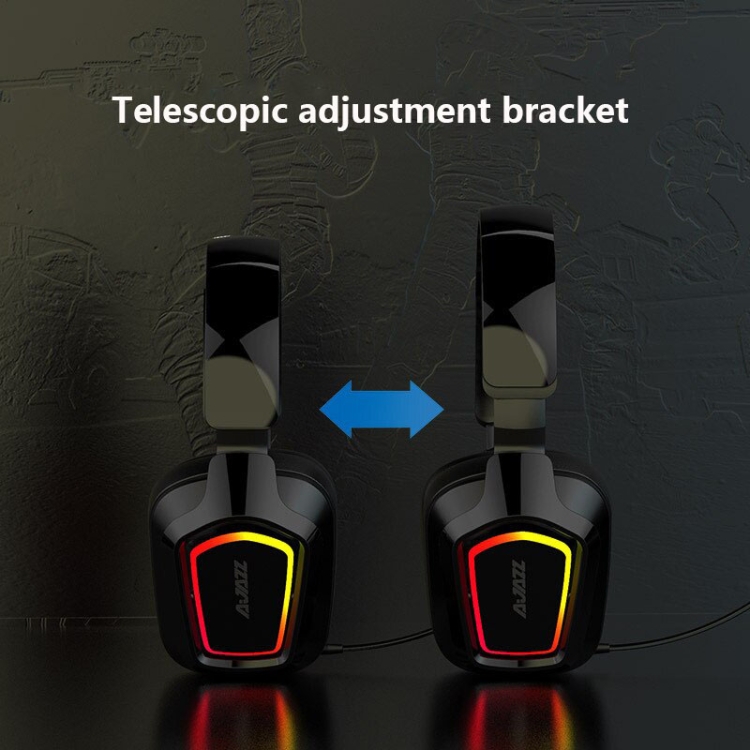 Auriculares AJAZZ Auriculares supraaurales con cable para juegos con  cancelación de ruido y efecto de luz RGB AX365Black NikouMX