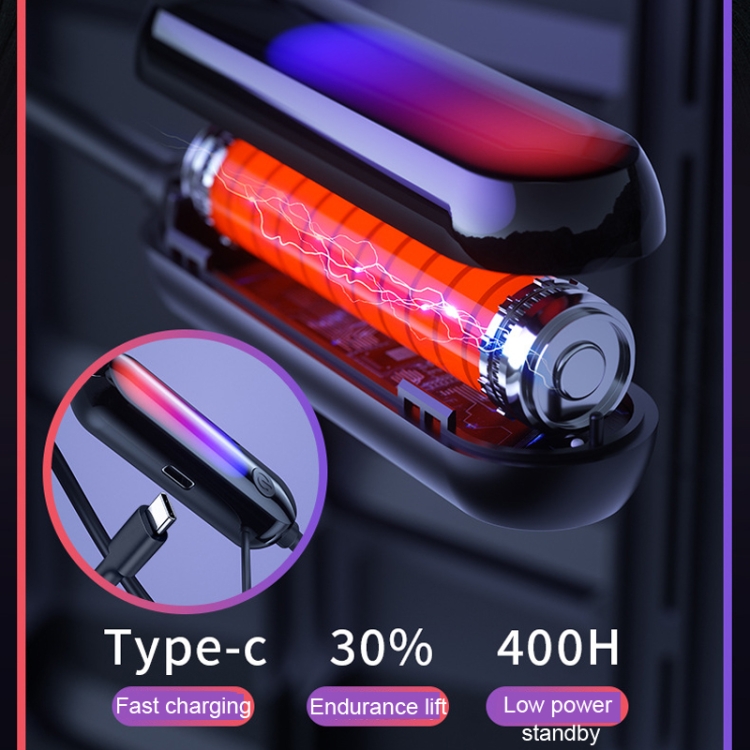 With Atmosphere Lamp Hanging Neck Bluetooth Earphone, Style: Earphone With Atmosphere Lamp Hanging Neck Bluetooth Earphone, Style: Earphone
