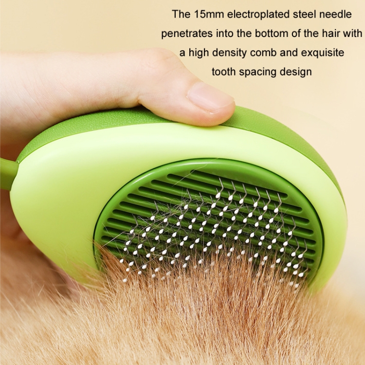 Cat Pet Fleece Needle Comb Cleaning Supplies(Avocado Green) - B4