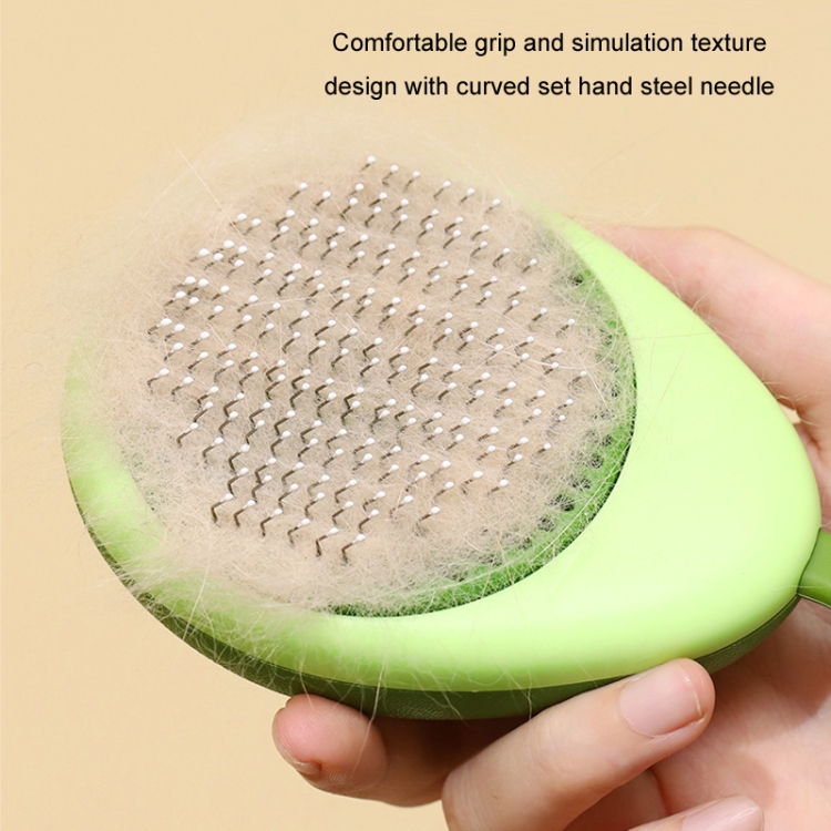 Cat Pet Fleece Needle Comb Cleaning Supplies(Avocado Green) - B5