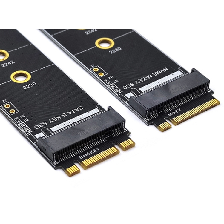 Central Riser Keys การ์ด Riser Key-B สำหรับบอร์ดทดสอบบอร์ดป้องกัน M.2 NGFF / PCIE / NVME SSD