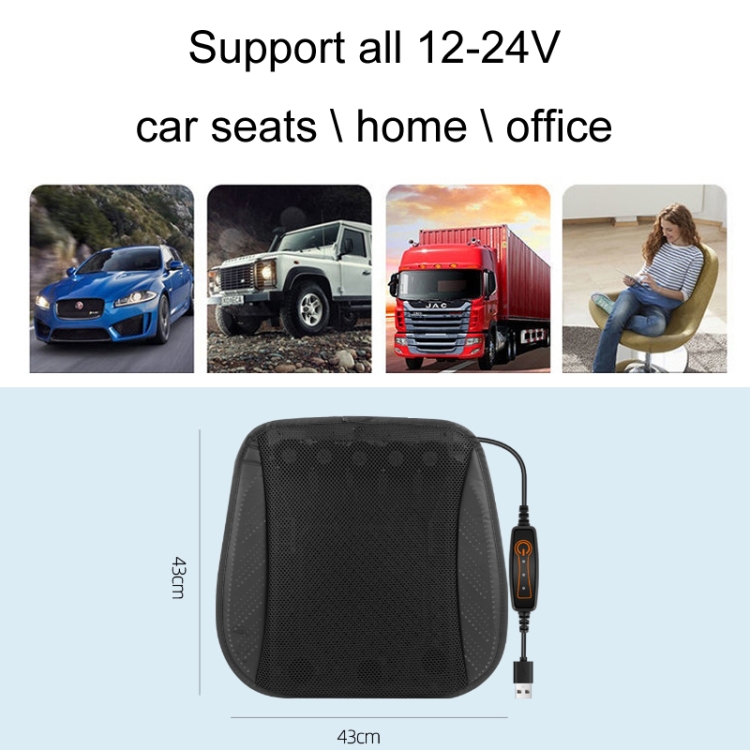 45 X45cm Electric Seat Cushion USB Heated Office Home Car Seat