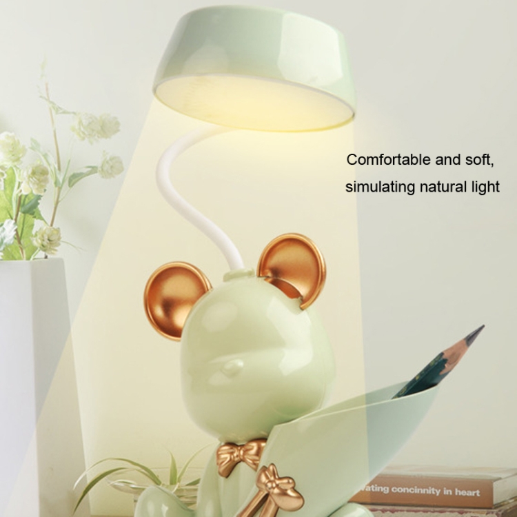 Lampada da tavolo a led per cartoni animati, portapenne Porta