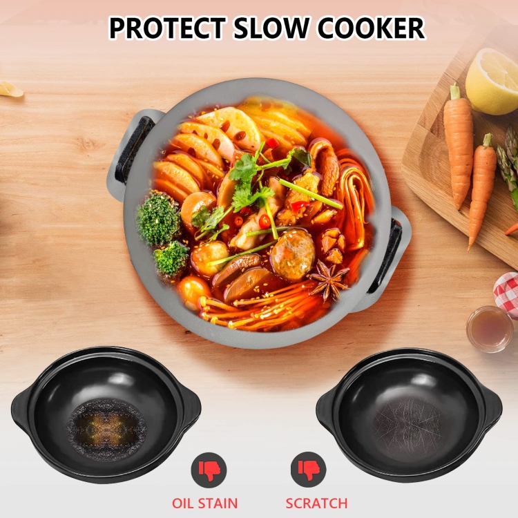 Slow Cooker Liners, Compatible For Crock Pot 6 Qt, Slow Cookers Liners For 6  Quart Oval, Reusable Silicone Slow Cooker Liners For Crock Pot Divider,  Oven Accessories Air Fryer Accessories Baking Supplies