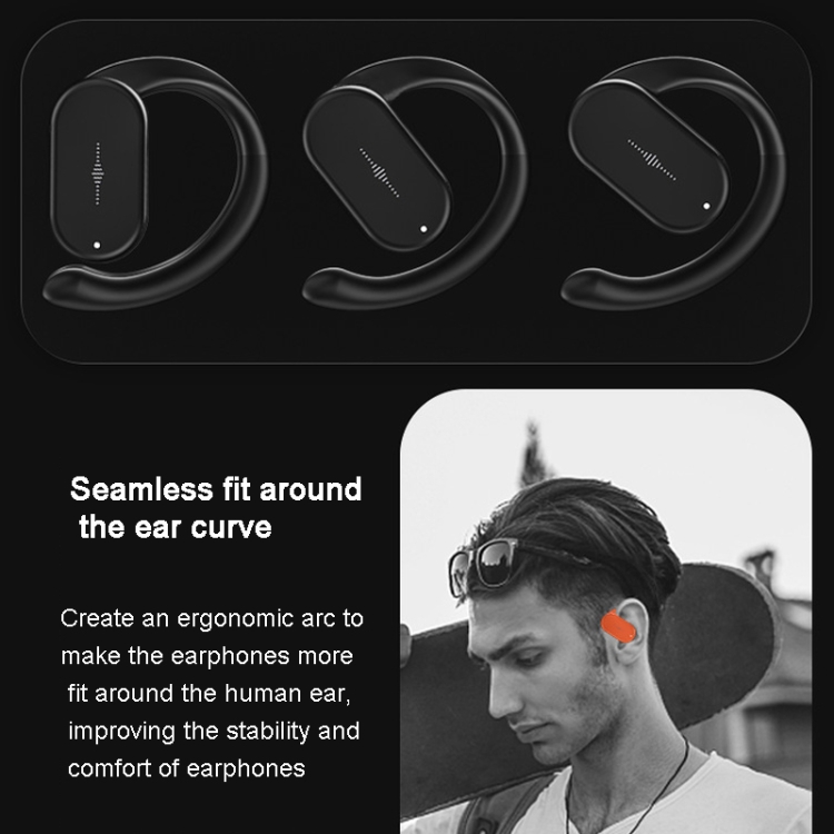 HD313 Earhook OWS Noise Reduction Bluetooth Earphone Subwoofer Sport Wireless Headset(Black) HD313 Earhook OWS Noise Reduction Bluetooth Earphone Subwoofer Sport Wireless Headset(Black)