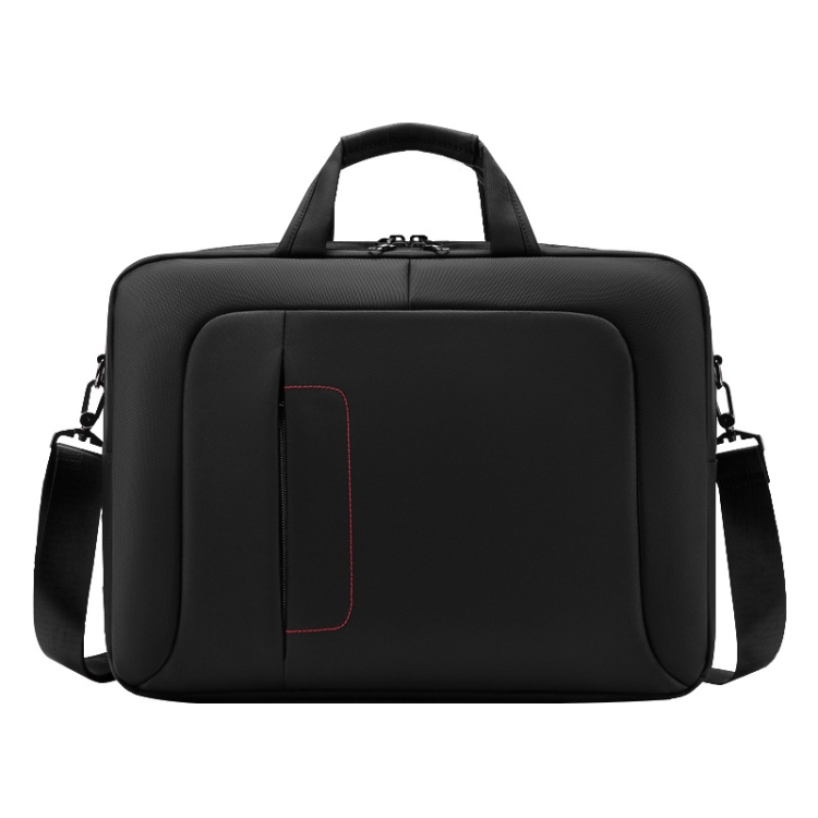 Business Briefcase Multifunctional Waterproof Laptop Messenger Bag(Black) - B1