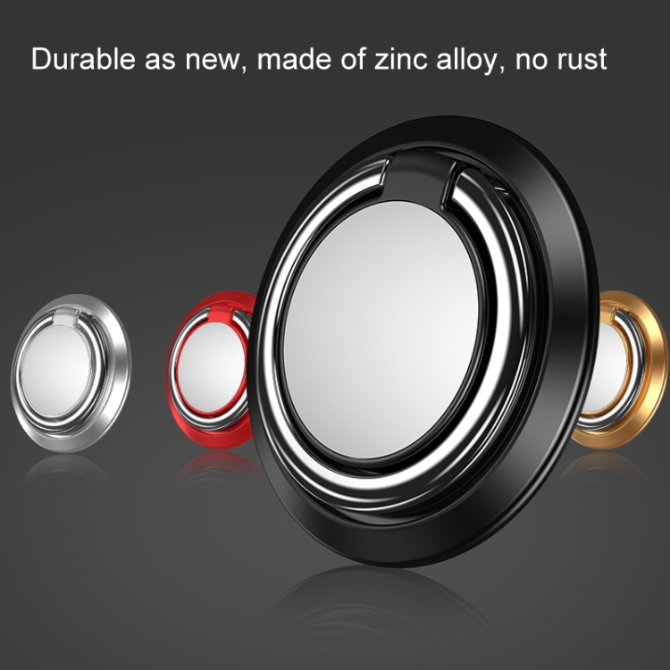 5pcs Car Magnetic Metal Ring Buckle Mobile Phone Holder(Black) 5pcs Car Magnetic Metal Ring Buckle Mobile Phone Holder(Black)