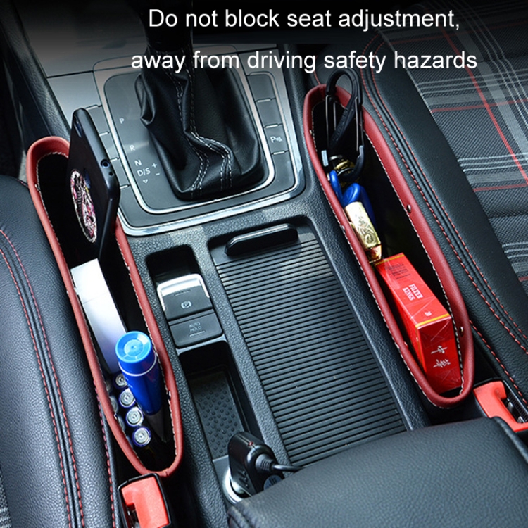 Autositz-Lücke, auslaufsichere Aufbewahrungsbox für Trümmer und  Mobiltelefone (rot)