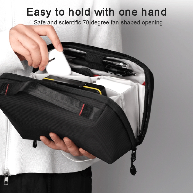 Portable Digital Bag Multi-function Data Line Classification Storage Bag(Black) Portable Digital Bag Multi-function Data Line Classification Storage Bag(Black)