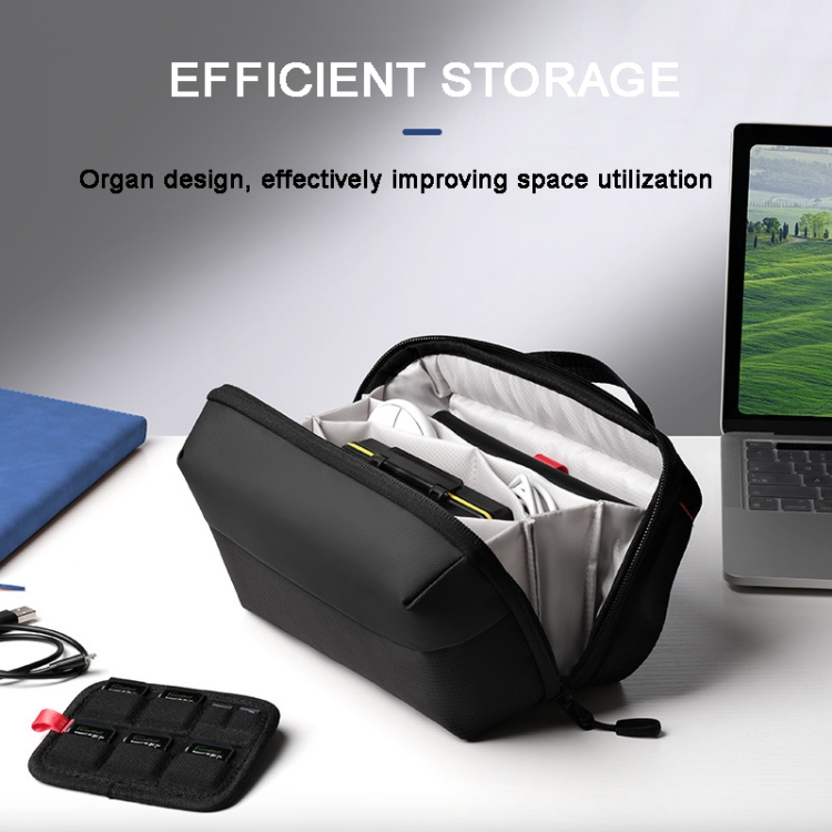 Portable Digital Bag Multi-function Data Line Classification Storage Bag(Black) Portable Digital Bag Multi-function Data Line Classification Storage Bag(Black)