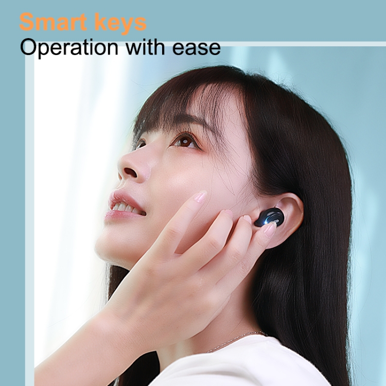 TWS 5.0 Double-Ear With Digital Display Charging Warehouse Wireless In-Ear Bluetooth Earphone(Black) TWS 5.0 Double-Ear With Digital Display Charging Warehouse Wireless In-Ear Bluetooth Earphone(Black)