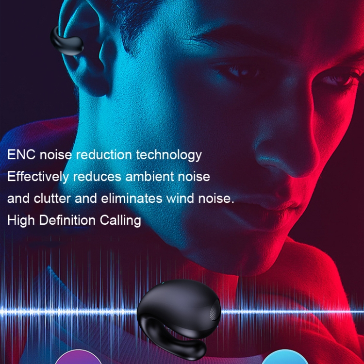 Clip-on Wireless Bluetooth Earphone With Digital Charging Compartment(White) Clip-on Wireless Bluetooth Earphone With Digital Charging Compartment(White)