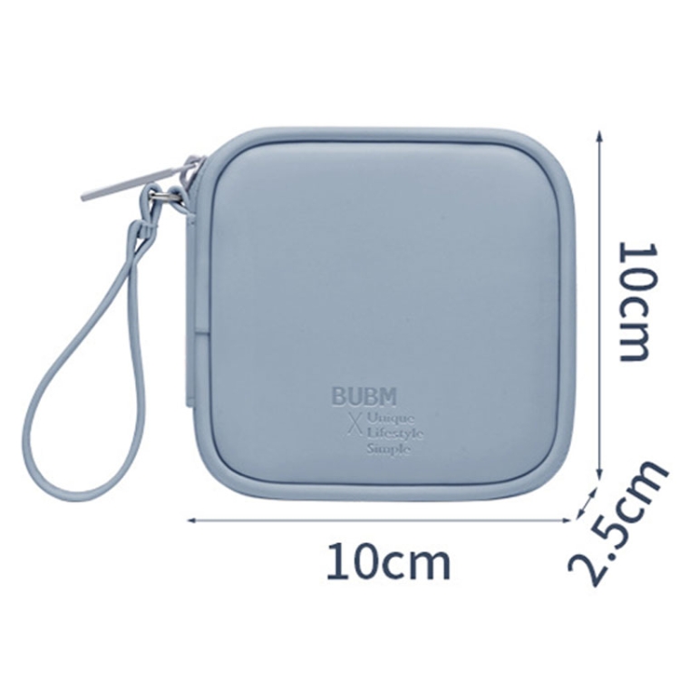 BUBM Headset Bag Portable Mini -Headset Data Cable U Disk PU Headphone Storage Package(Lake Green) BUBM Headset Bag Portable Mini -Headset Data Cable U Disk PU Headphone Storage Package(Lake Green)