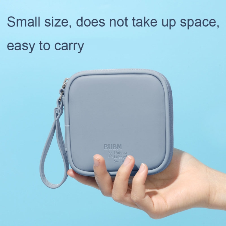 BUBM Headset Bag Portable Mini -Headset Data Cable U Disk PU Headphone Storage Package(Lake Green) BUBM Headset Bag Portable Mini -Headset Data Cable U Disk PU Headphone Storage Package(Lake Green)