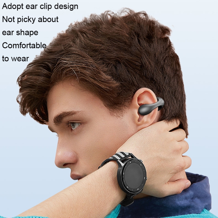 Fones de ouvido intra-auriculares sem fio Bluetooth com Smartwatch cor  preta